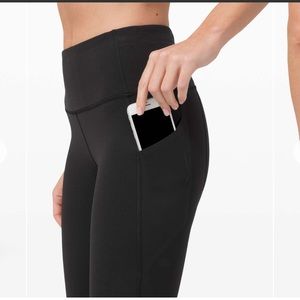 Lululemon Pace Revival Crop Leggings Sz 4 Black